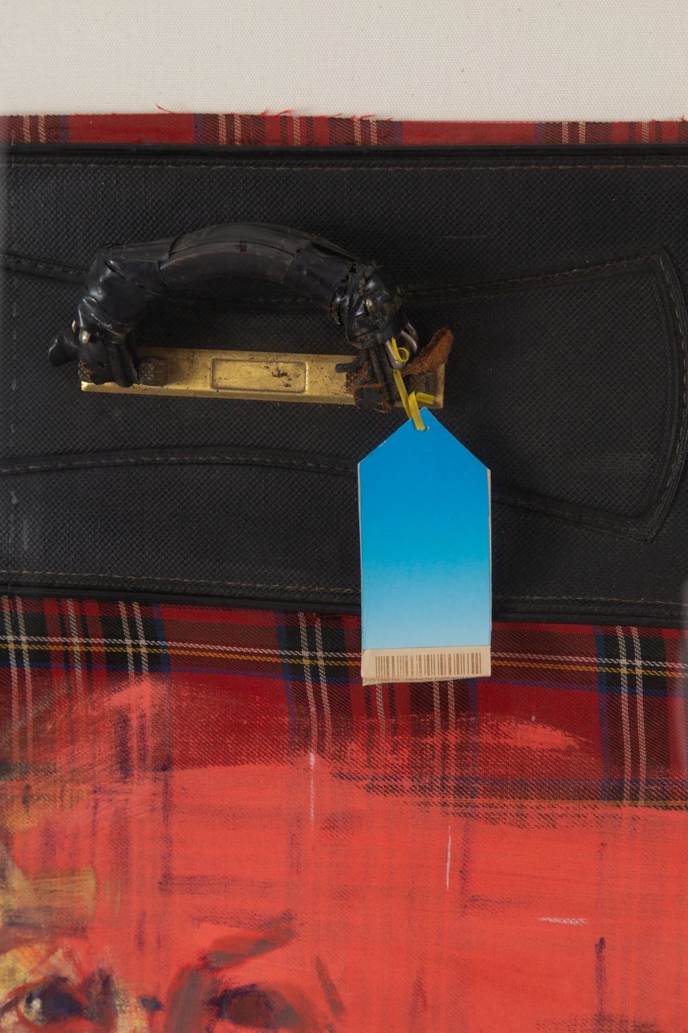 Artwork by Leszek Sobocki, Portret trumienny, Made of oil, own technique, collage / canvas