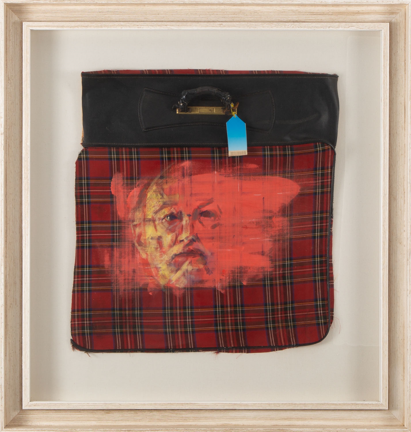 Artwork by Leszek Sobocki, Portret trumienny, Made of oil, own technique, collage / canvas