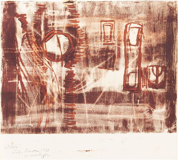 Composition by Zofia Czerwosz, 1961