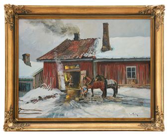Utanför smedjan - Ivar Falch