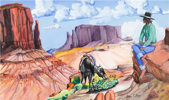 Afternoon Reflections by Arthur C. Begay