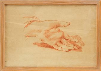 Studie av hand. Rödkrita - Pehr Sundin