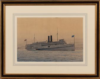 Portrait of the Steamship Priscilla - Roland Stickney