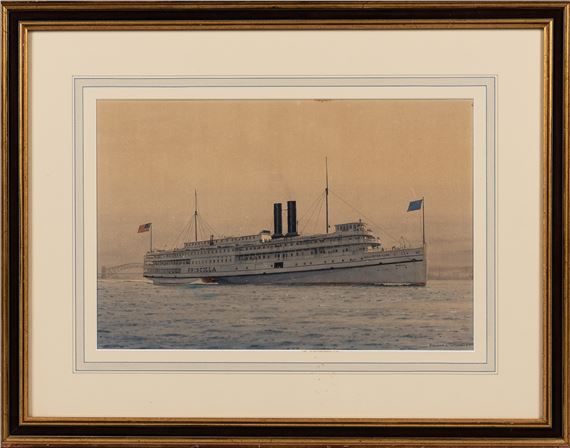 Portrait of the Steamship Priscilla - Roland Stickney
