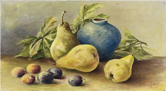 Still Life with Pears - F H Mayer