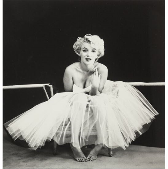 Milton H. Greene | Marilyn Monroe, White Dress (from The Ballerina Sitting)  | MutualArt