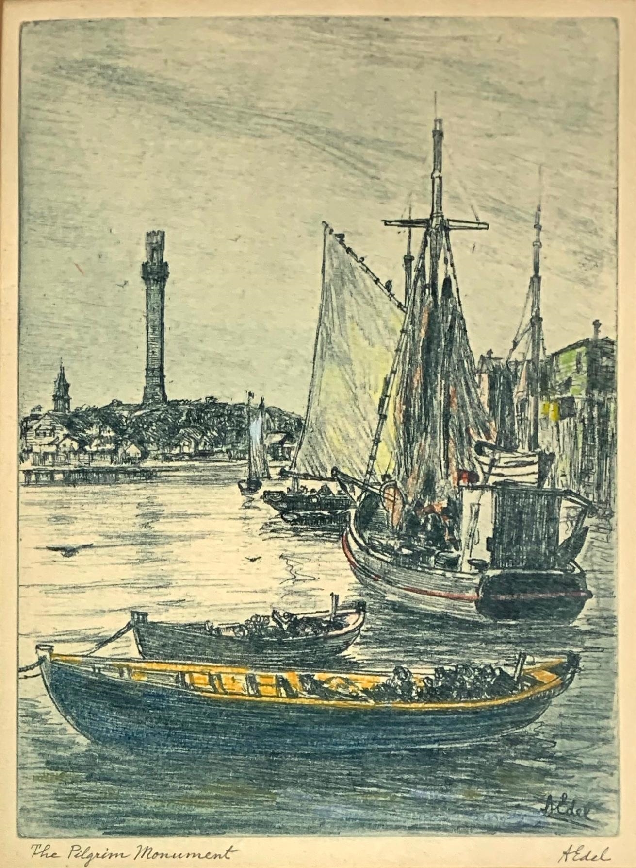Albert Edel | The Pilgrim Monument (Early 20) | MutualArt