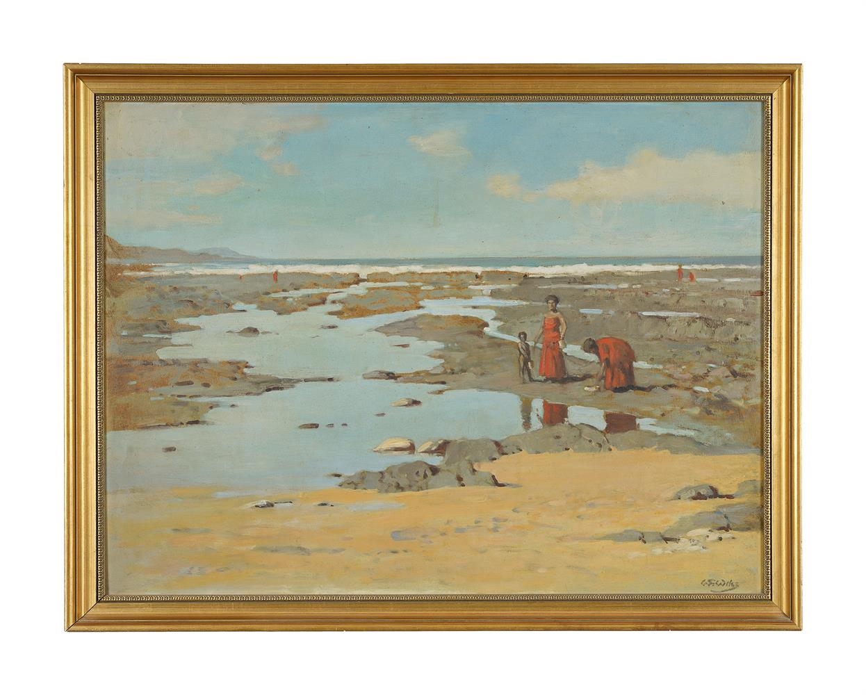 Walter Gilbert Wiles | FIGURES WITHIN A COASTAL LANDSCAPE | MutualArt