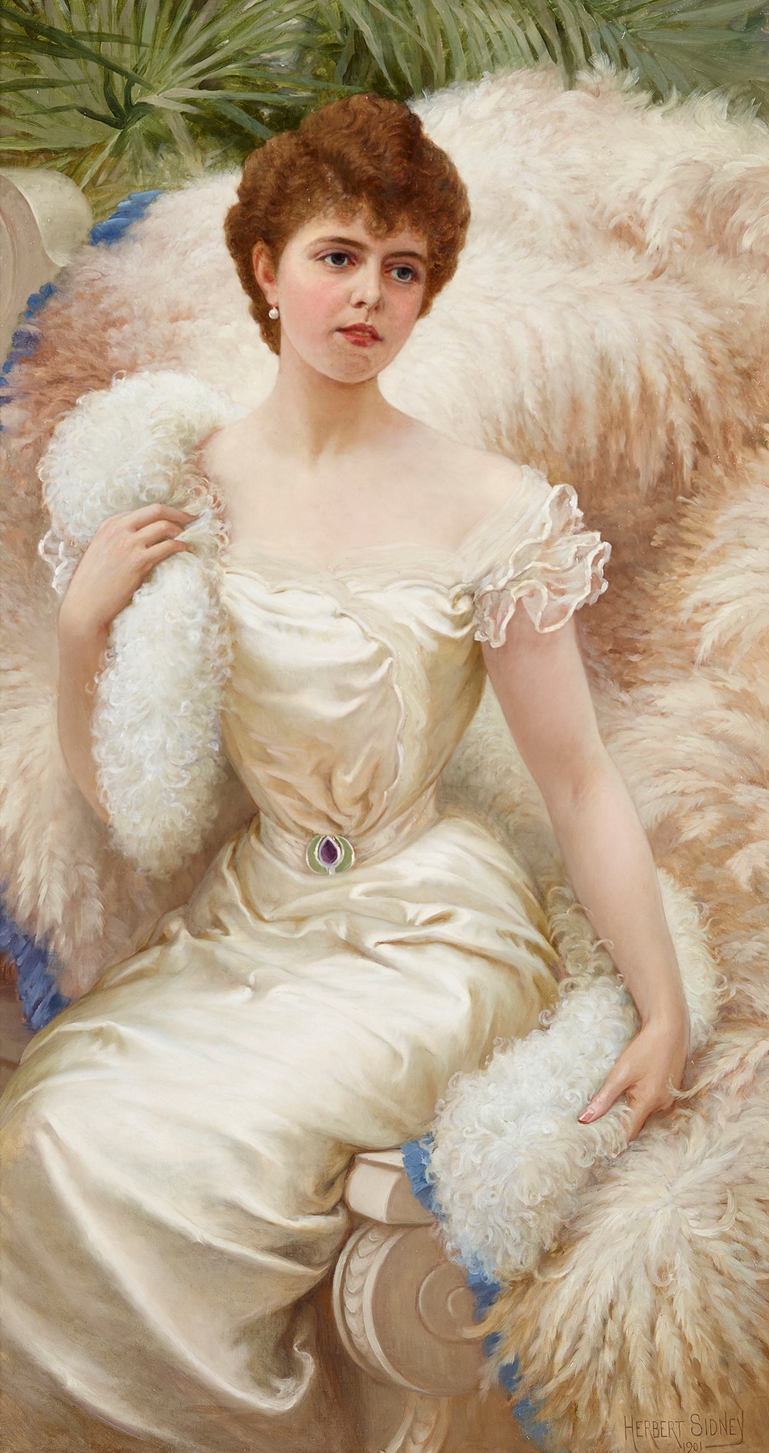 Herbert Sidney | THE FEATHER BOA - MISS ALICE ADDISON CROFTON (1901 ...