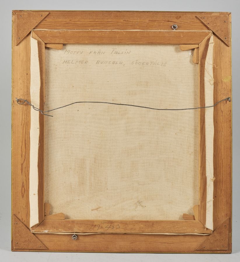 Artwork by Helmer Avasalu, Motiv från Tallin., Made of Oil on canvas