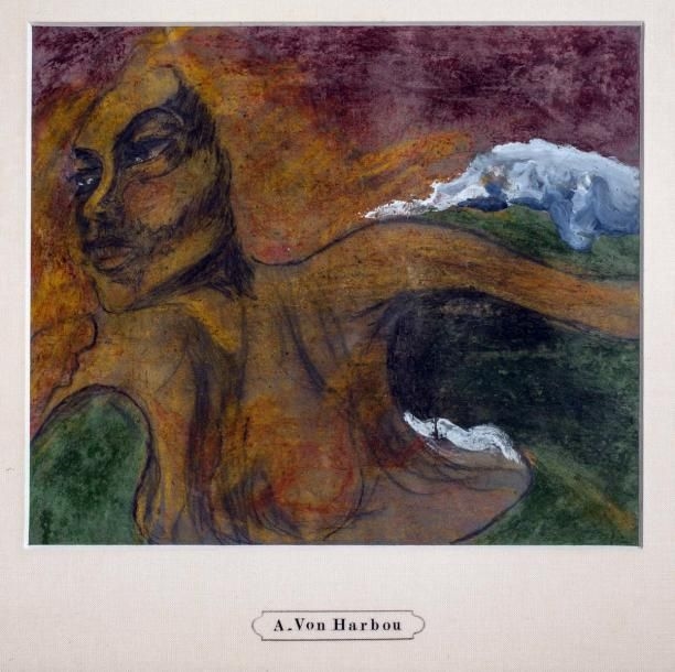 Artwork by Adolph von Harbou, Pastel sur papier, Made of pastel