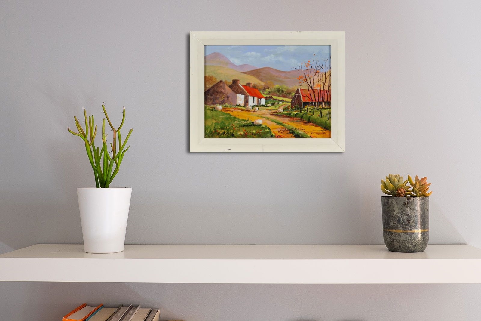 Artwork by Miles Gaythwaite, MUBUOY ROAD , SPERRINS, Made of ACRYLIC ON BOARD