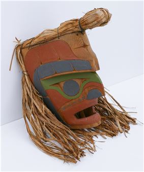 Mitchell Della ''Makah Warrior Mask'' Cedar - Mitchell Della