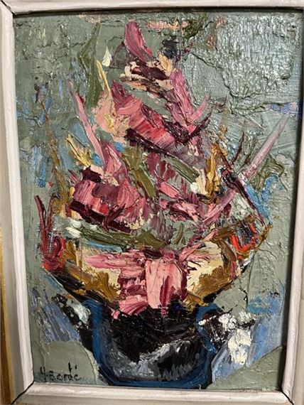 Fleurs roses by Yvette Bonte