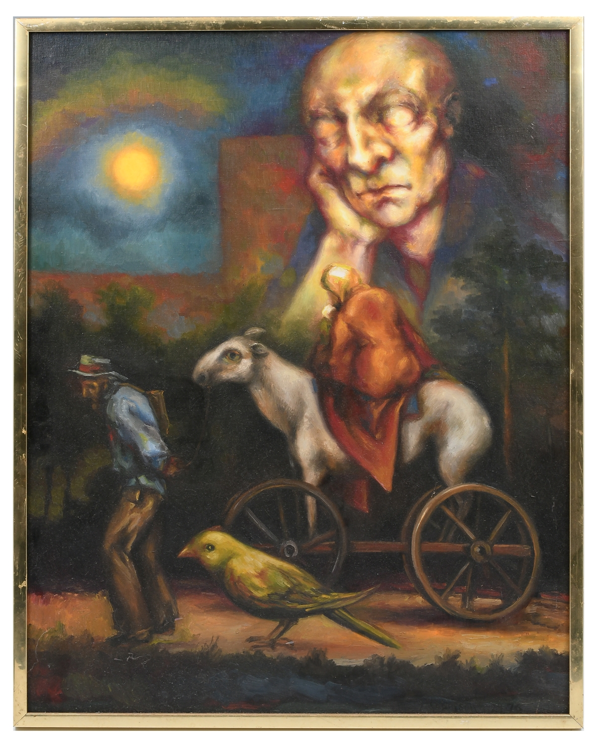 Artwork by Guy Robinson, ''Flight into Egypt'', Made of Oil/Canvas