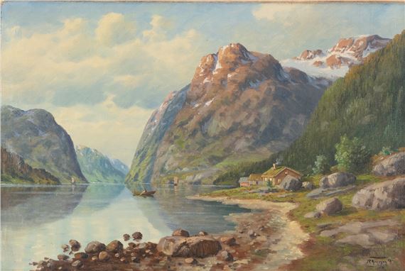 Fjord by Reinhard Arnesen, 1915