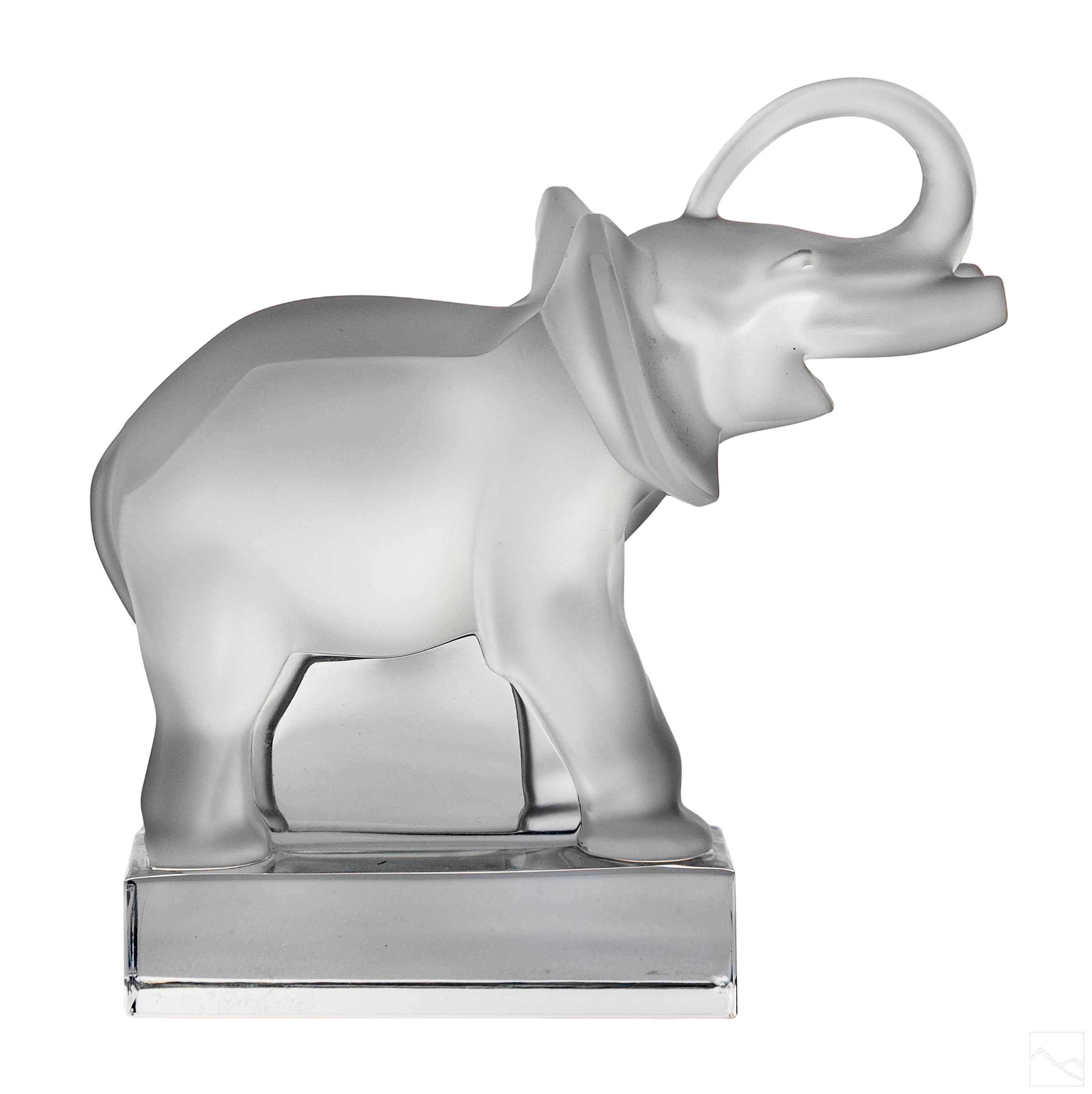 Lalique Crystal Elephant figurine MutualArt