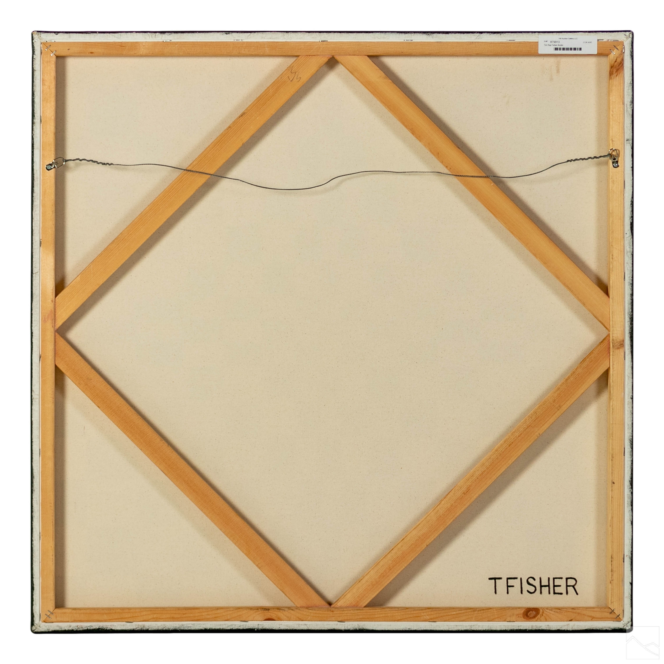 Tim Ray Fisher | An Optical Art work in a black and white geometric ...