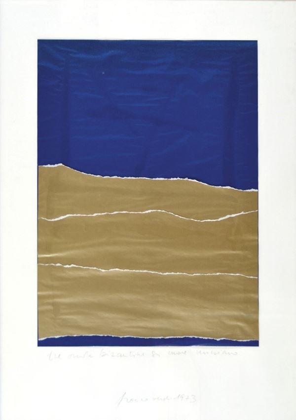 Franco Verdi | Tre onde bizantine su mare veneziano 1973 (1973) | MutualArt