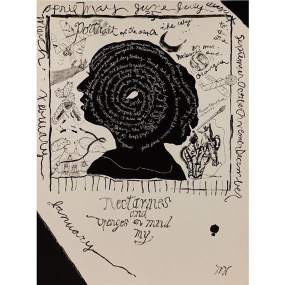 Portrait of the Artist (on the way to the store for more nectarines and oranges)