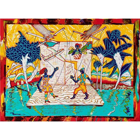 Pulling Your Own Strings, Post Card from Tunisia by Margo Humphrey, 1981