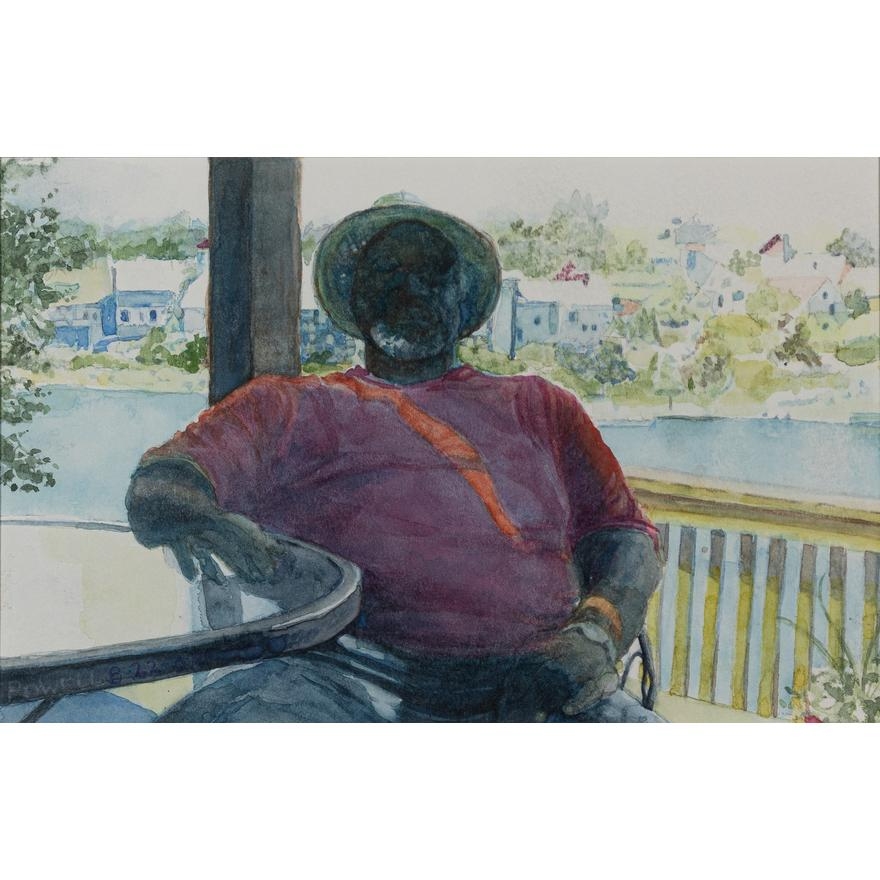 Artwork by Lonnie Powell, Saad, Made of watercolor on paper