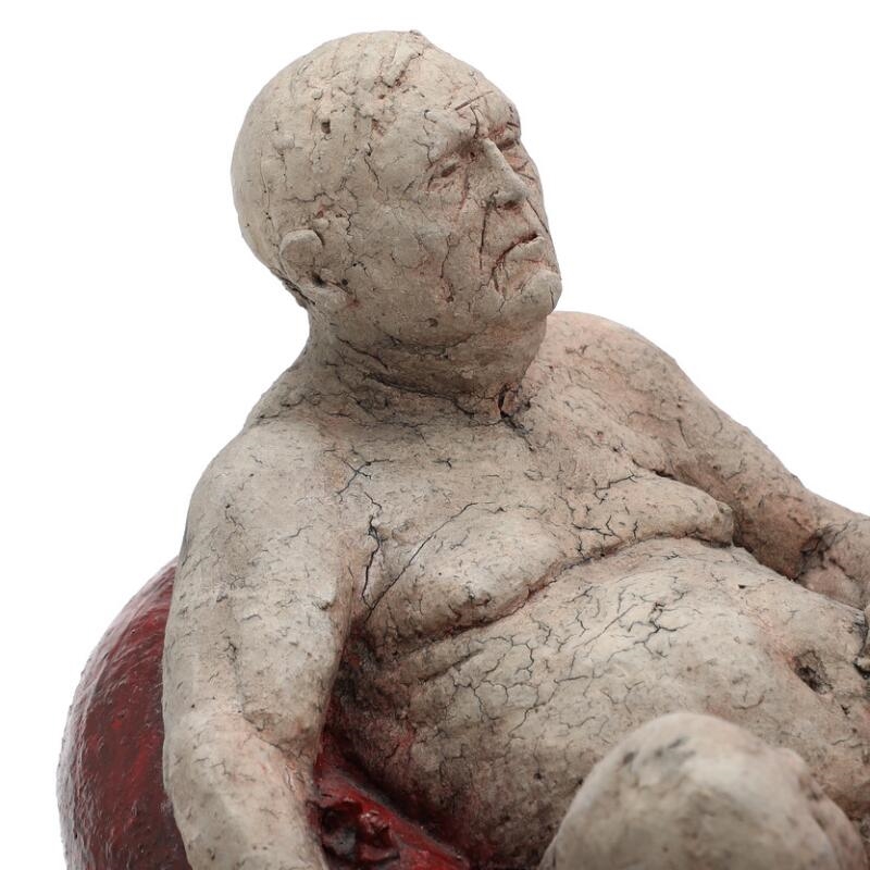 Lars Calmar | Man in a lifeboat | MutualArt