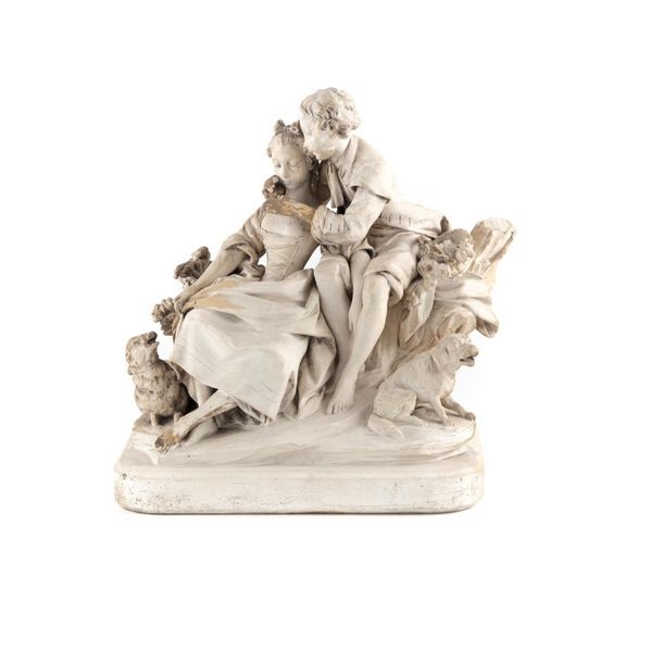 Artwork by F. Boucher, La leçon de flûte