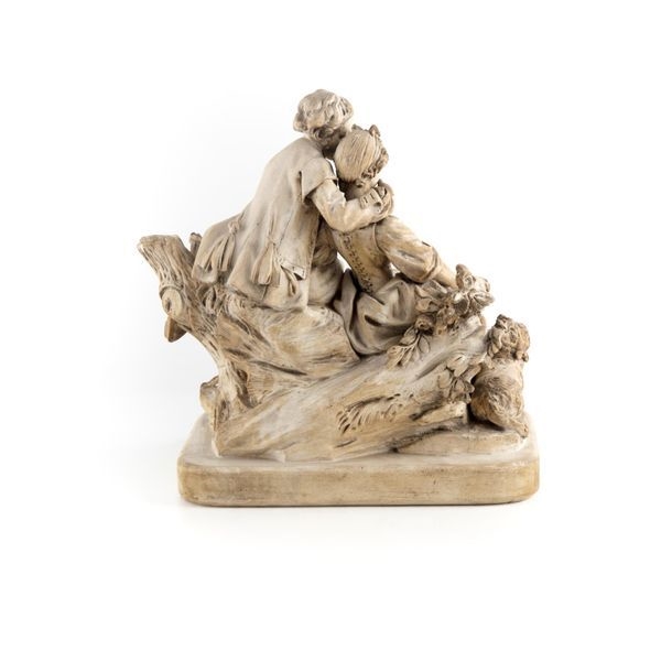 Artwork by F. Boucher, La leçon de flûte