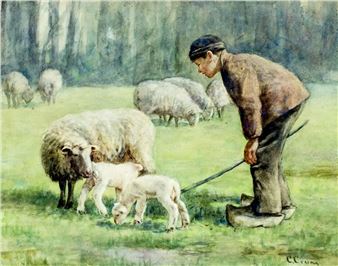 Young Boy Sheep Herder - Clark Crum