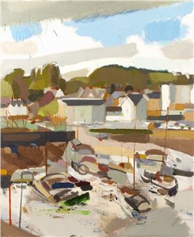 'Harbour scene' - Michael Hutchings