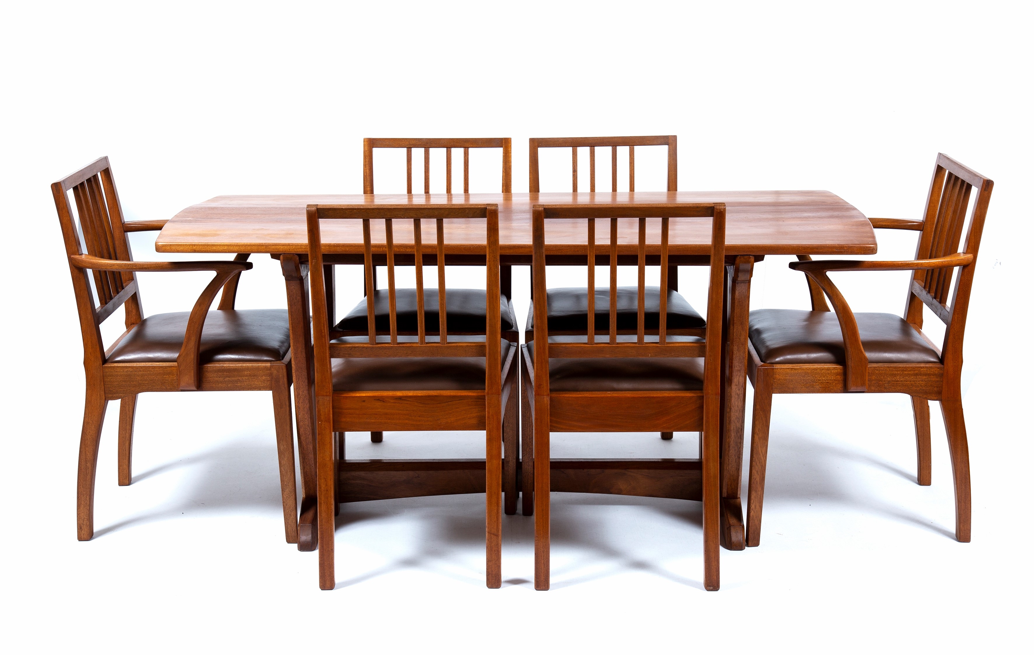 Edward Barnsley 'Wishbone' dining table and six chairs MutualArt