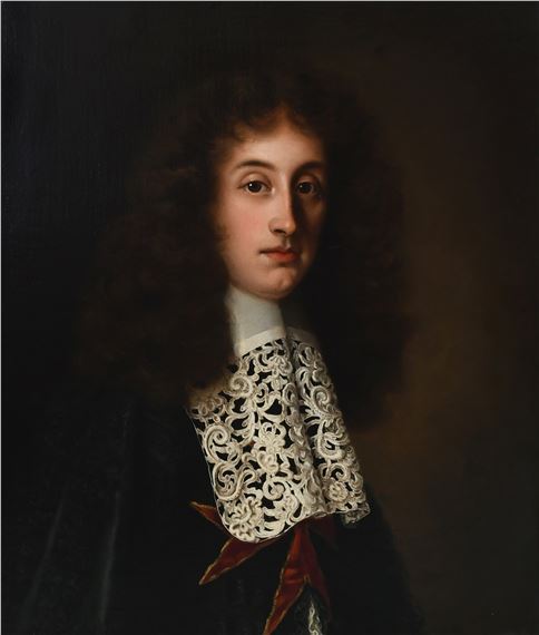 Portrait of a Knight of the Order of Saint Stephen of Tuscany, half-length, wearing a lace collar by Jacob Ferdinand Voet