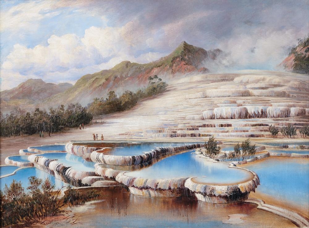 The White Terraces by Charles Blomfield, dated 1889