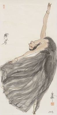 Artwork by Yang Chunhua, Yang Chunhua Dancer, Made of mirror heart