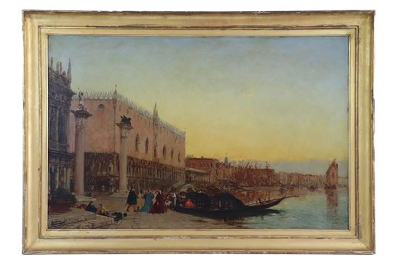 Venise, Embarcadère du Palais Ducal by Félix Ziem, 1880