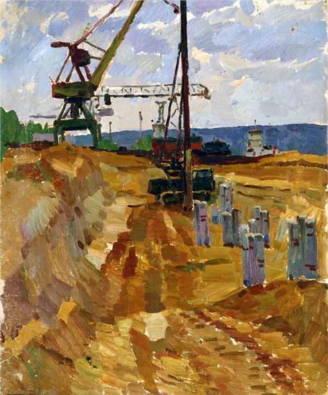 Foundation pit by Alexei Ivanovich Butov, 1962