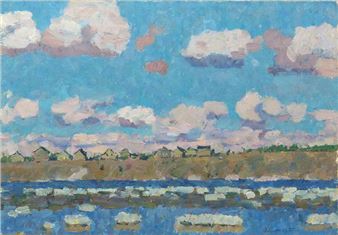 Ice-Drift on Mezen River - Efrem Ivanovich Zverkov