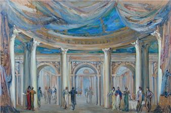 Sketch of the Decoration depicting Ballroom - Sergey Ivanov Ivanovich