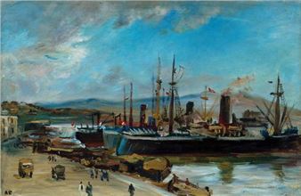 The Harbour in Izmirt - Alexander Bogdanov