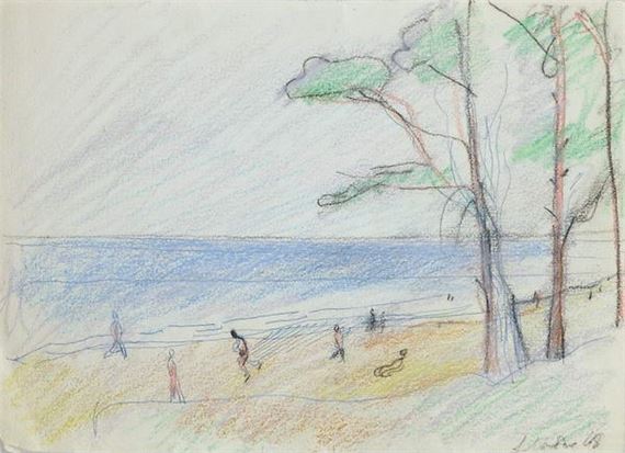 Alexander Arkadevich Labas | On the motor-vessel (1969) | MutualArt