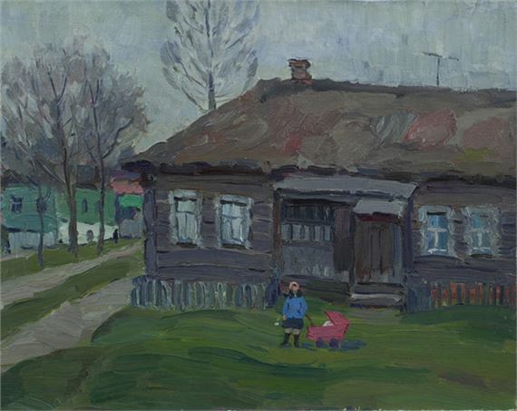 House in Tarusa by Aleksey Yakovlevich Kuzin, 1985