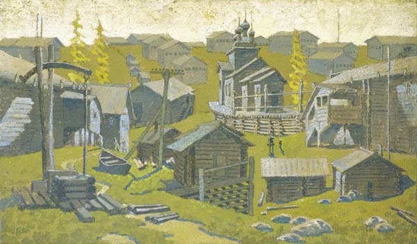 Valeriy Vladimirovich Komarov | The northern village | MutualArt