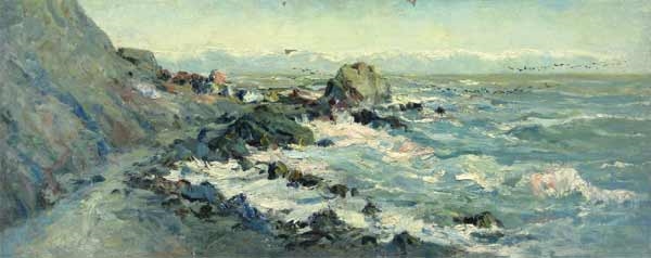 Artwork by Victor Aleksandrovich Ferber, The Crimea landswell, Made of Canvas, oil