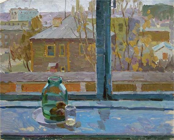 Morning still life by Alexei Ivanovich Butov, 1984