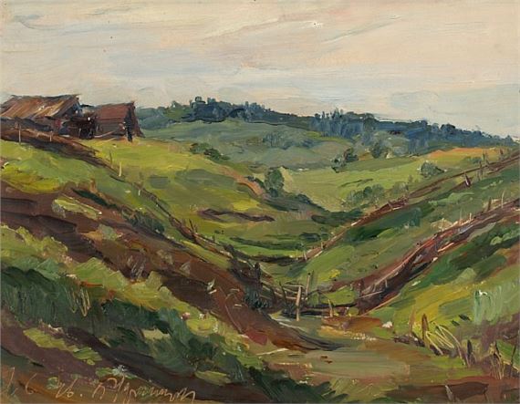 Landscape by Viktor Ufimtsev, 1946