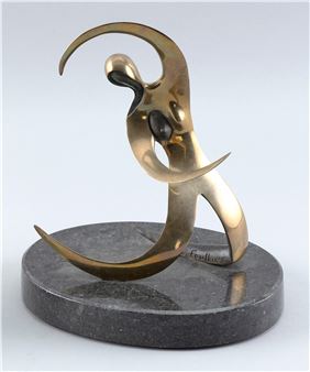 Modernist  of a kneeling woman. - Barry Faulkner