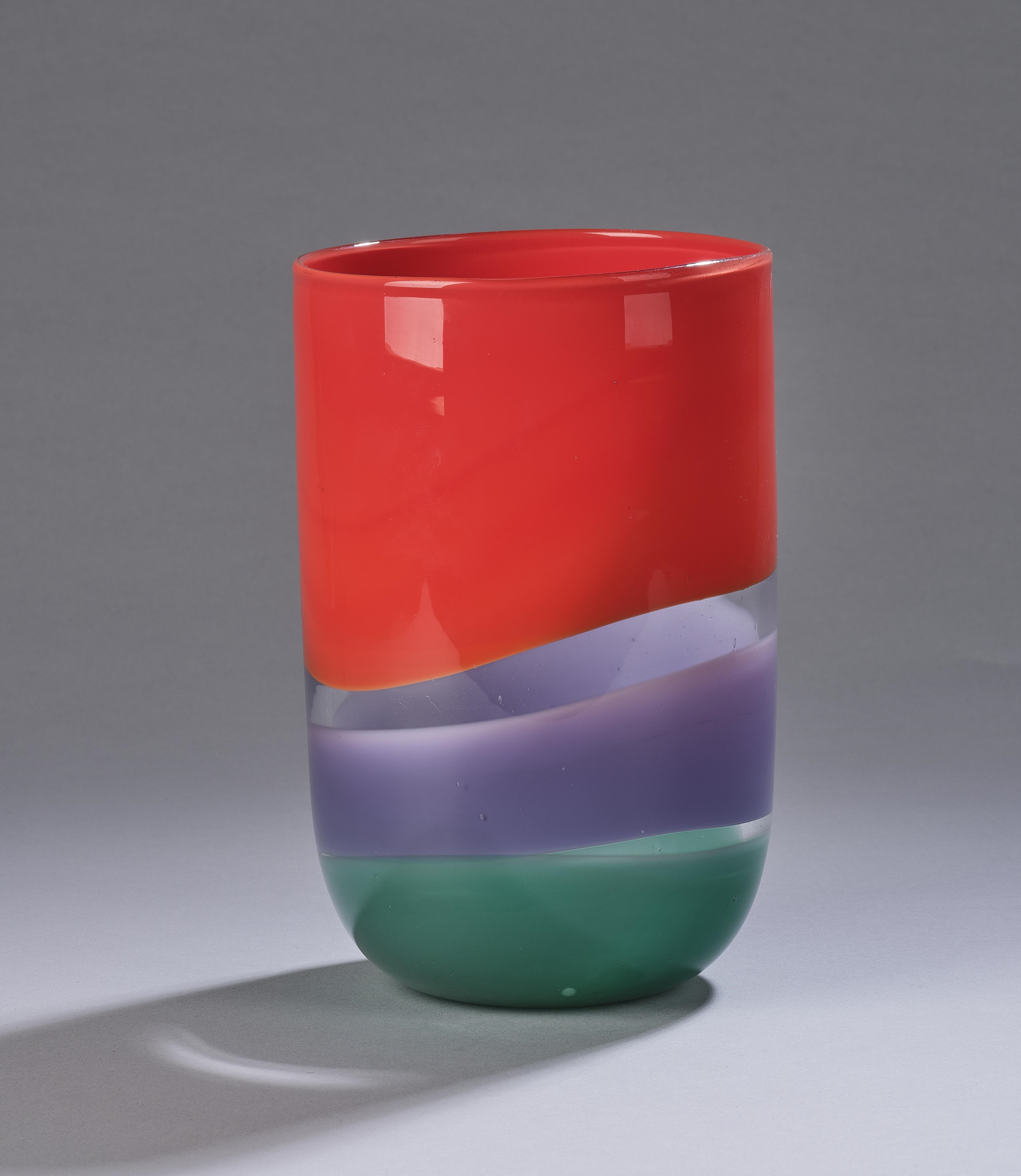 Artwork by Charles Meaker, A vase, Made of clear glass