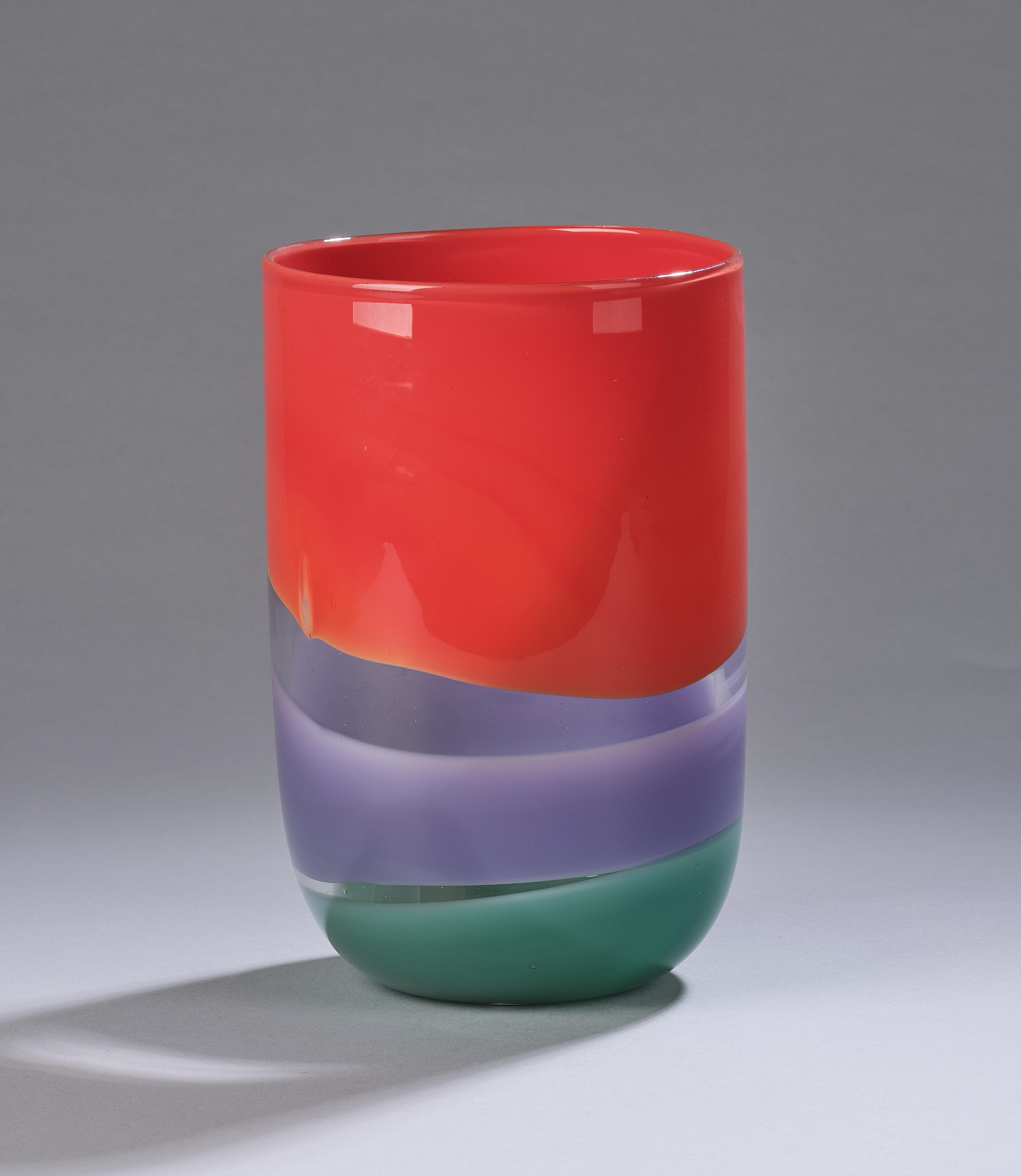 Artwork by Charles Meaker, A vase, Made of clear glass