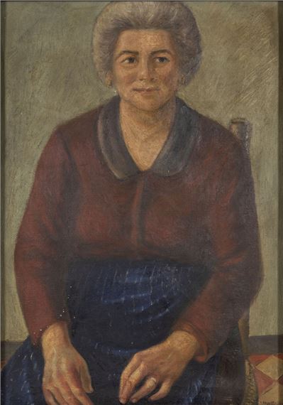 Libero Verzetti | Ritratto di popolana (1940) | MutualArt